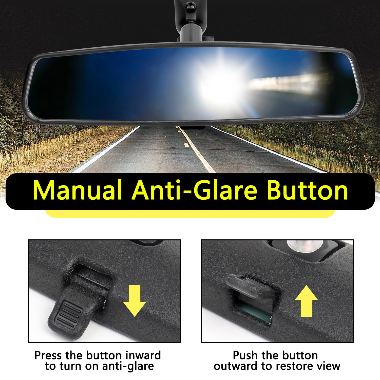 HNeekyr mirror for Nissan Rogue enhances rear awareness during parking maneuvers