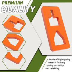 HNeekyr T Post Puller Plate front view orange highlights sturdy leverage for pulling posts.