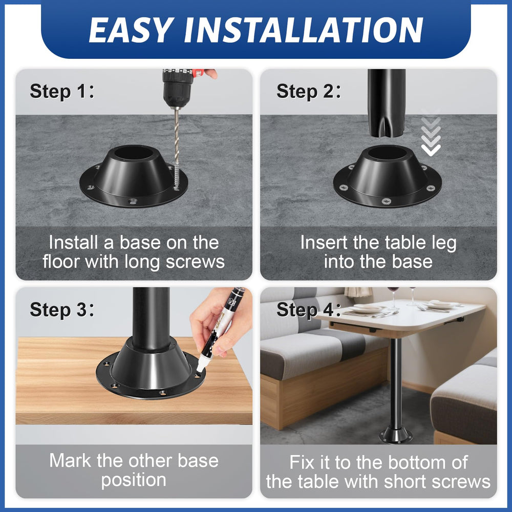 Hobuska heavy-duty aluminum construction provides stable surface during travel.