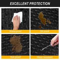 Oil-resistant surface of Hobuska mat simplifies cleaning after spills