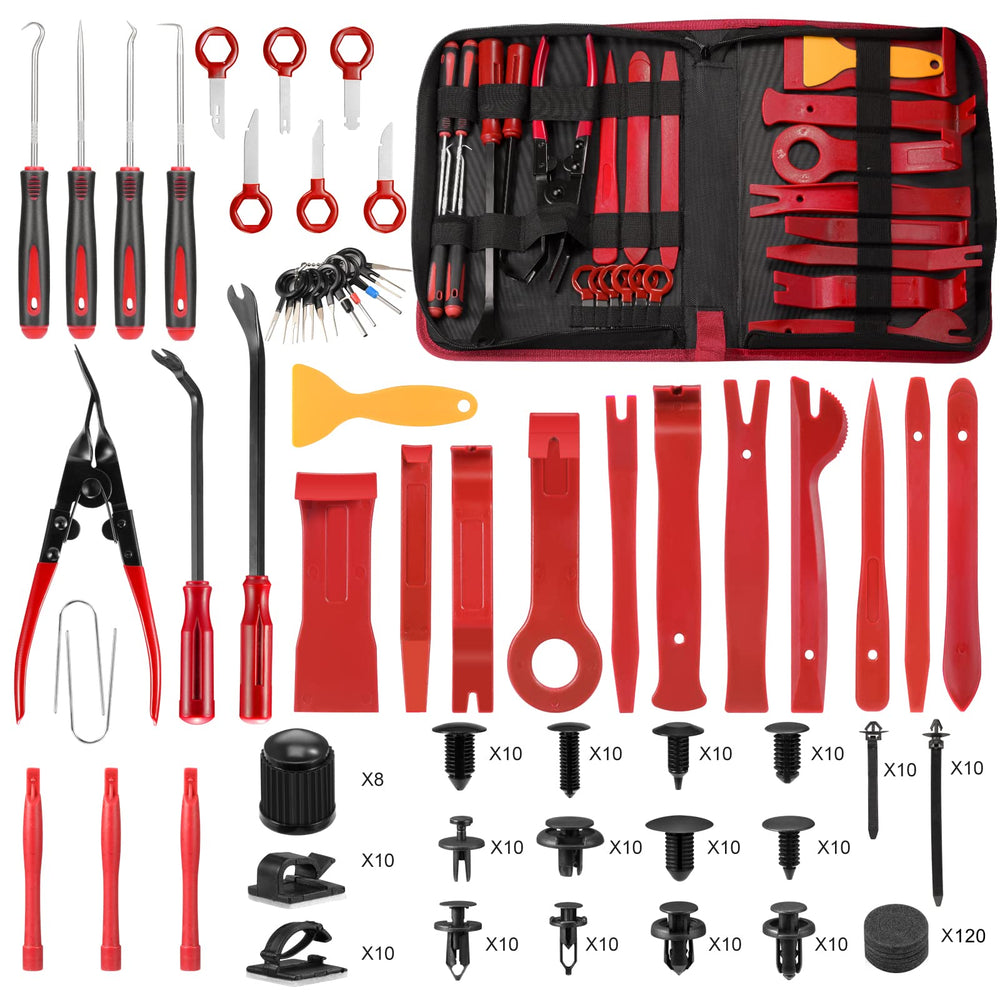 Hochferr 330-piece trim removal set box for universal interior and exterior trim tasks.