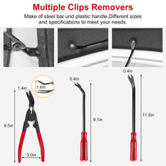 Hochferr clip-release tools and pliers with ergonomic design for quick panel access.
