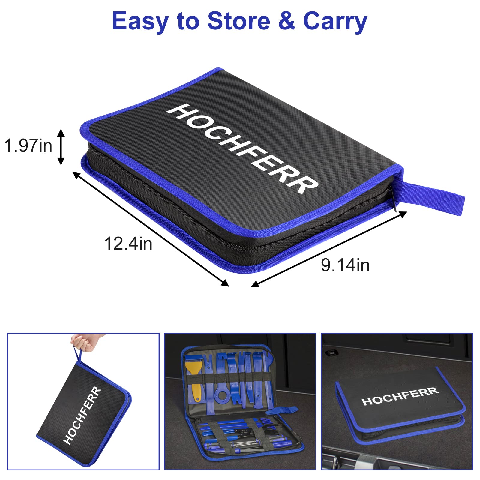 Hochferr zipper storage pouch keeps the kit neatly secured