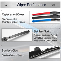 HODEE blue cover for wipers protects blades and adds style