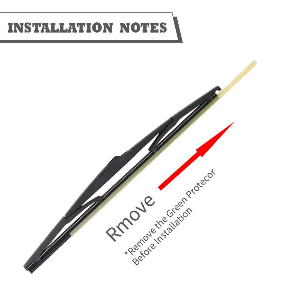 HODEE direct-fit rear wiper blades for easy one step install