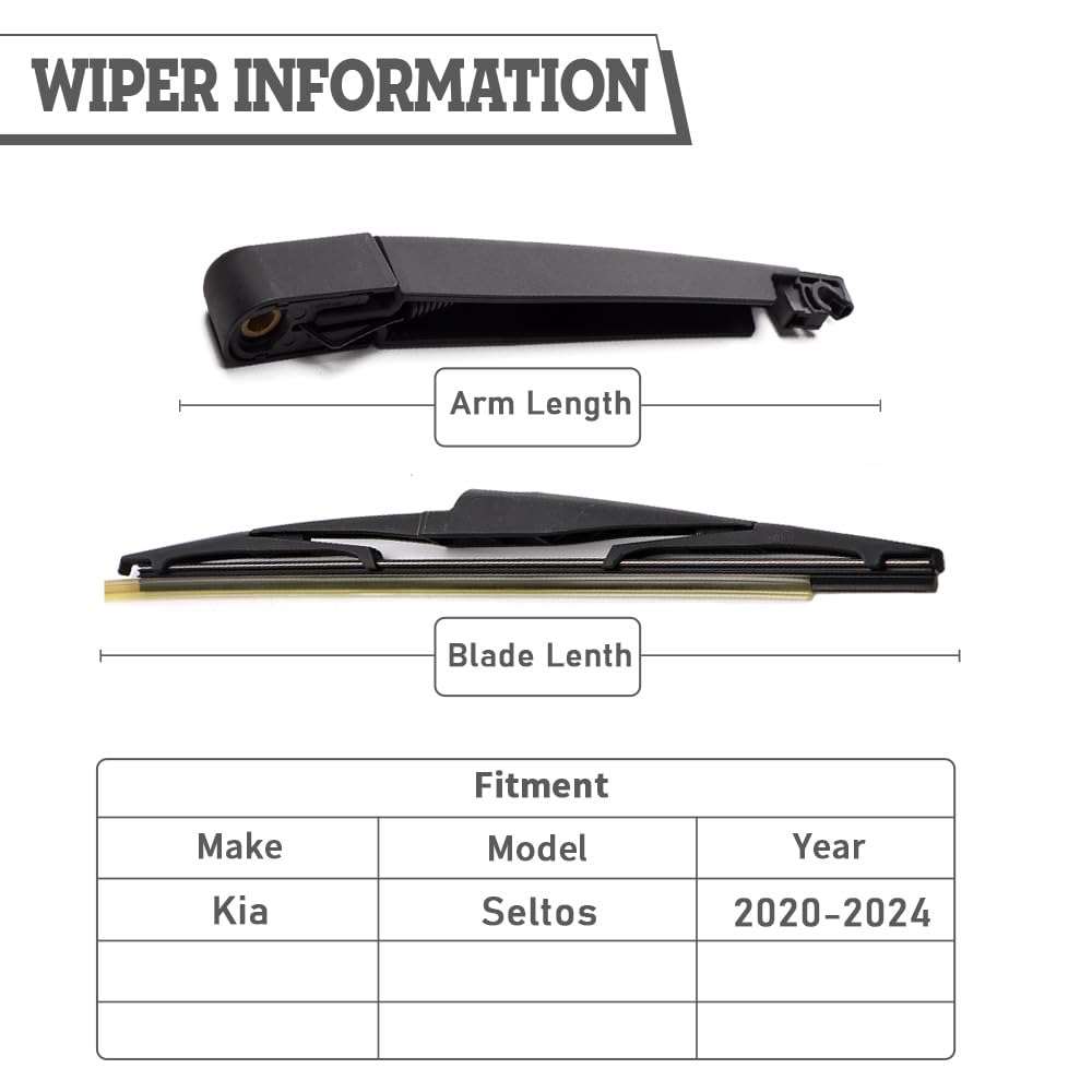 HODEE rear wiper blade replacement for Kia Seltos delivers smooth, streak-free visibility.