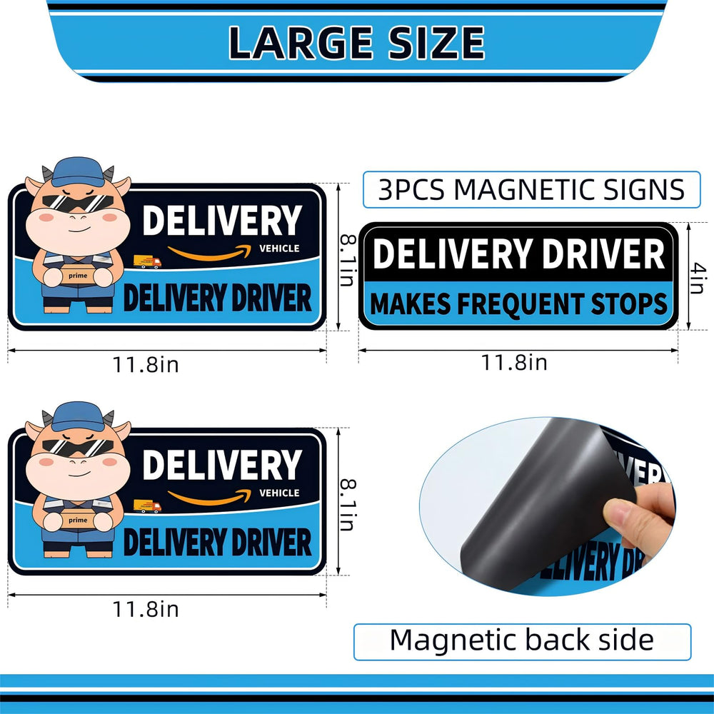 Hodolusen 11x3 blue frequent-stops magnet highlights routes safely