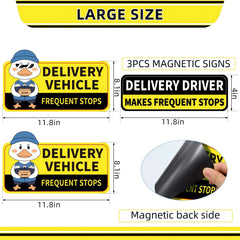 Hodolusen delivery driver sign 11x7 side view for multi-angle recognition.