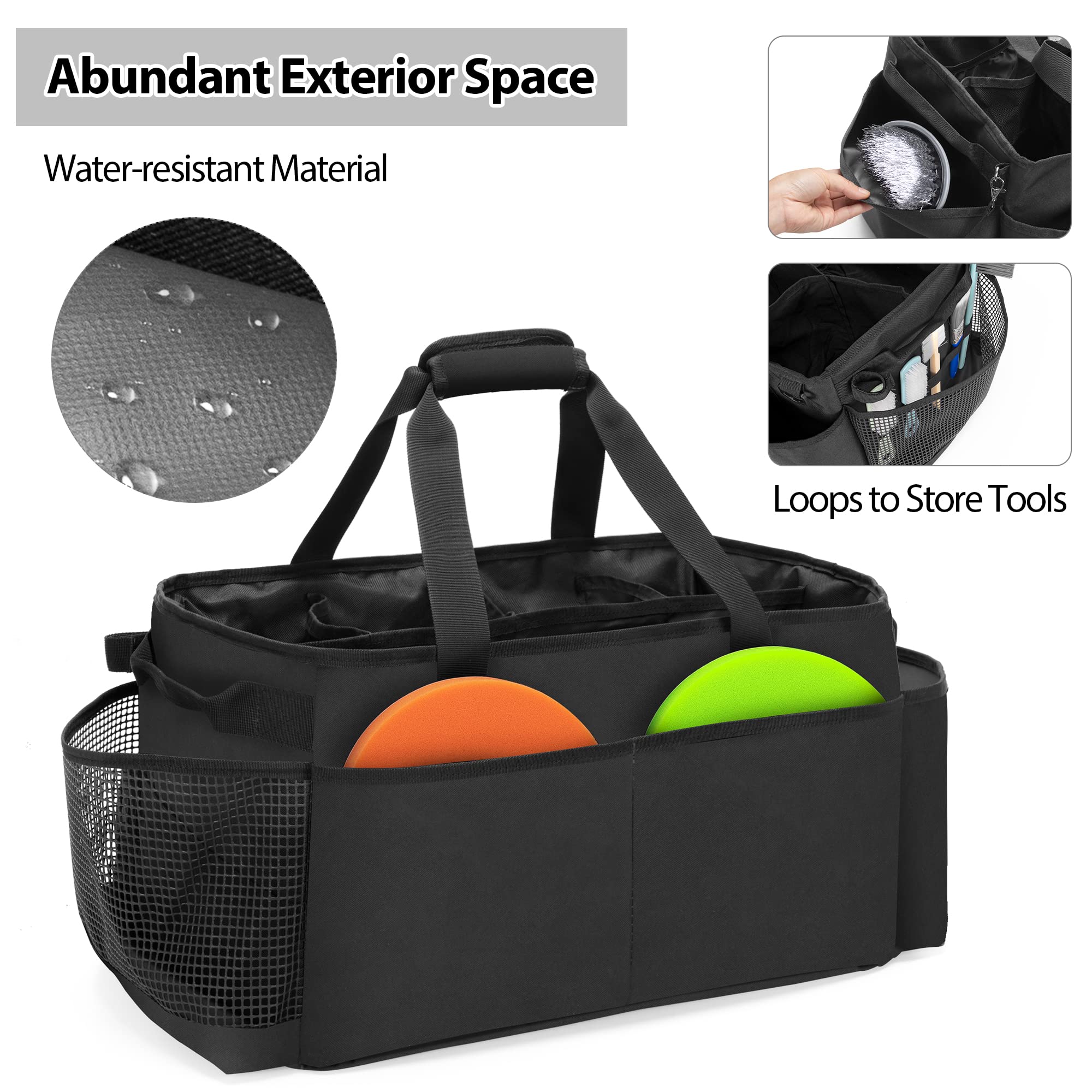 HODRANT detailing bag padded handles ensure comfortable carrying during cleanups.