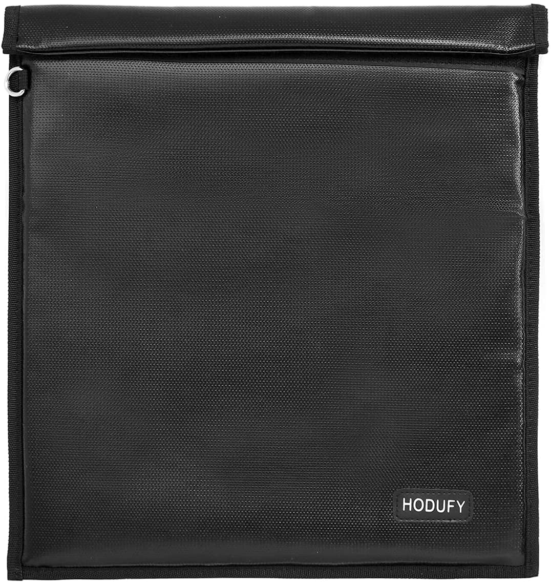 Hodufy Faraday bag front view for key protection in a compact 9.8 x 11 inch size.