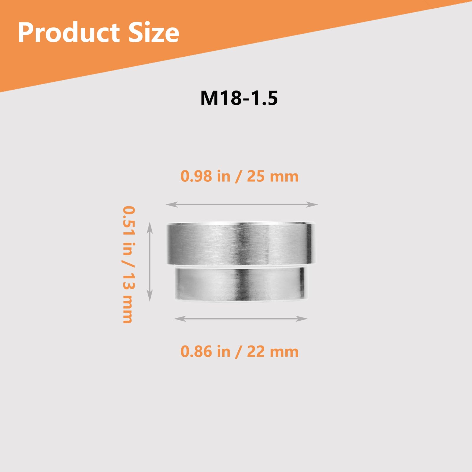 HOHNNYREET 304 stainless steel bung resists corrosion in harsh environments.