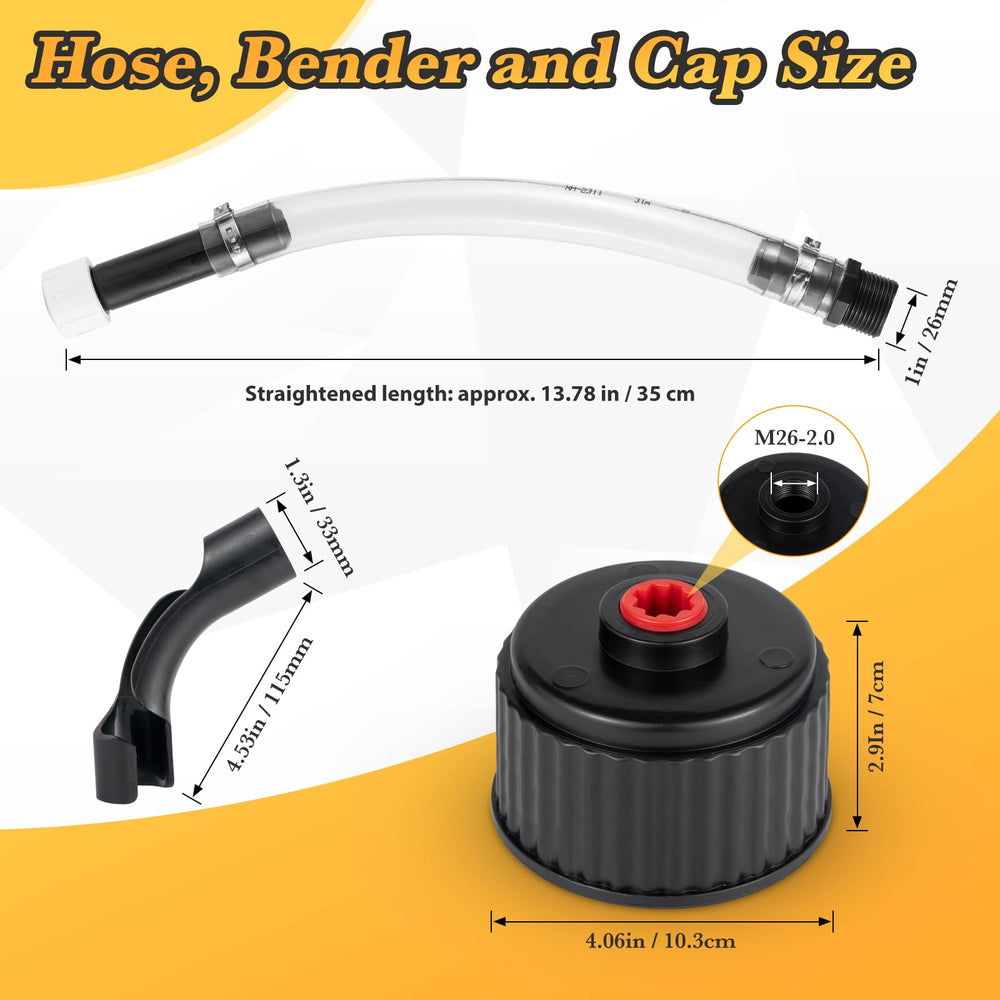 HOHNNYREET hose bend feature enables 45-degree routing for tight fueling spaces.