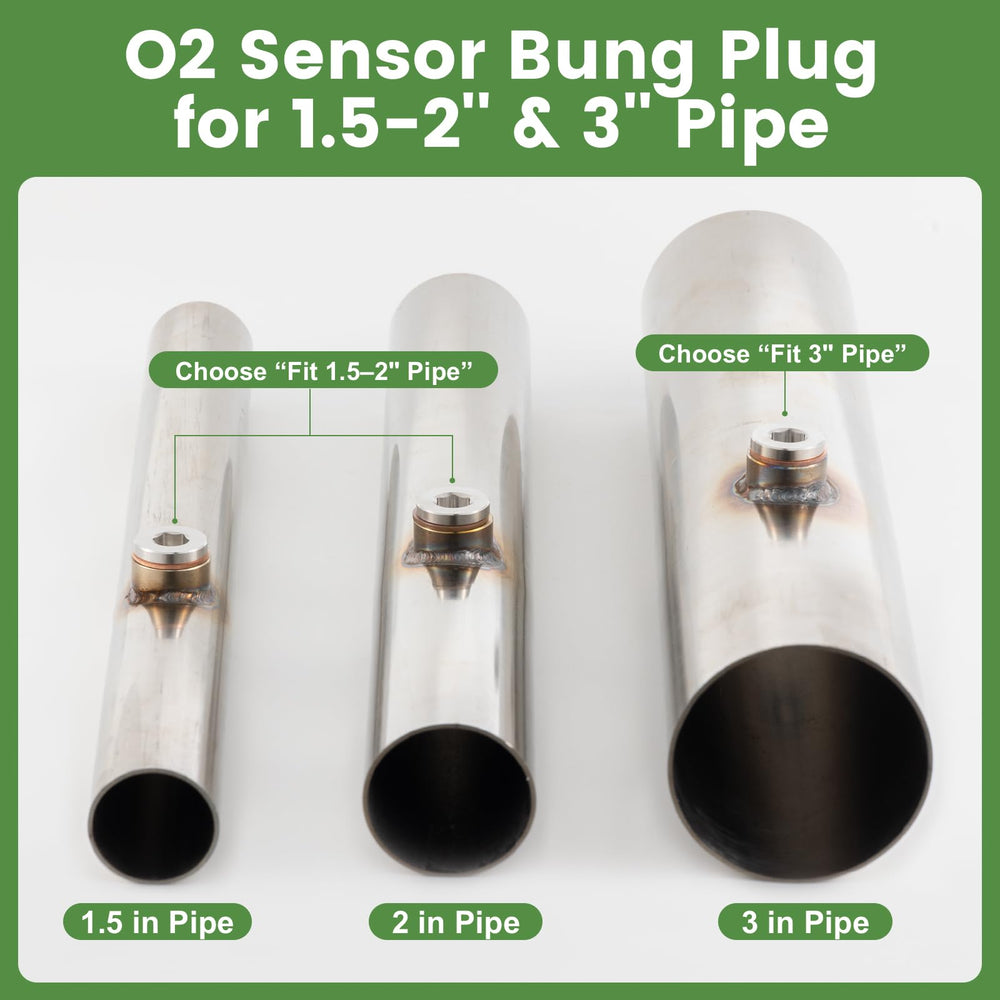 HOHNNYREET packaging includes two bungs, two plugs, and two o-rings for two-sensor setups