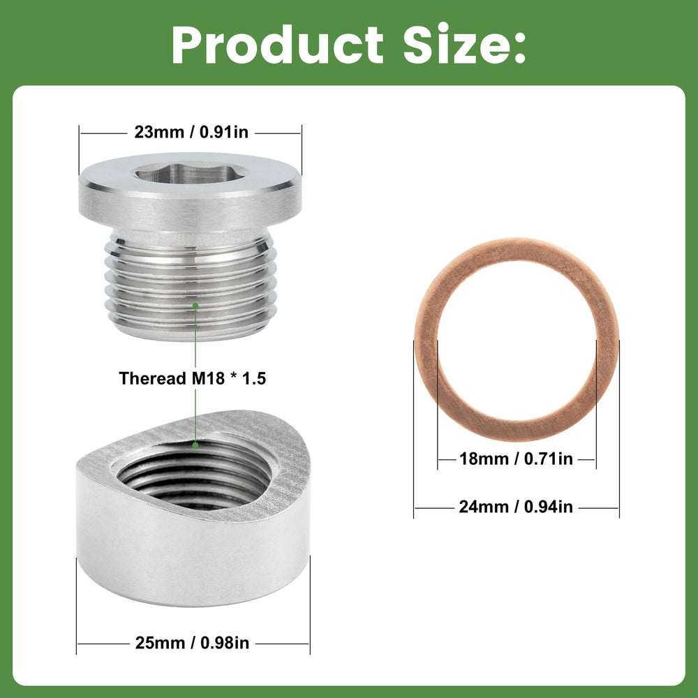 HOHNNYREET bung and plug assembly for reliable sensor installation