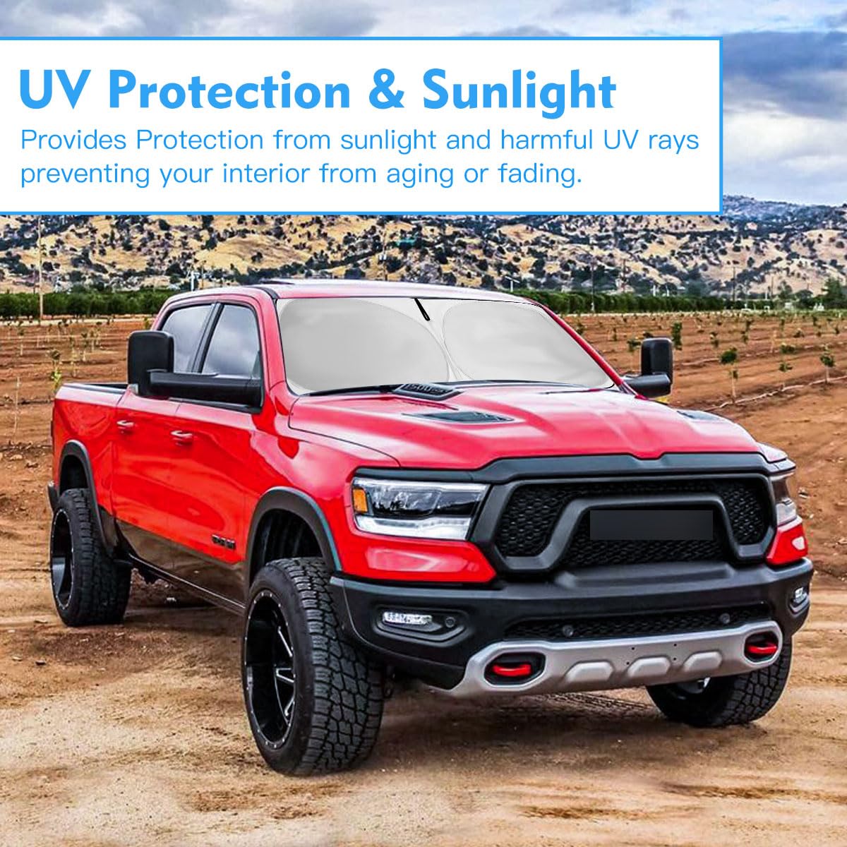 HOHUIGO storage bag included for RAM sun shade when not in use
