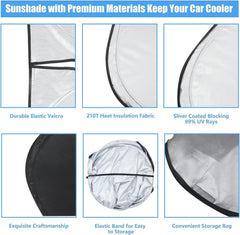 HOHUIGO 210T fabric windshield shade durability for long-lasting car protection