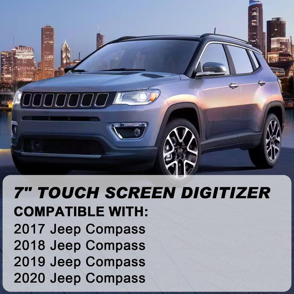 Hoiedt 7-inch Uconnect display with bracket detail for secure mounting