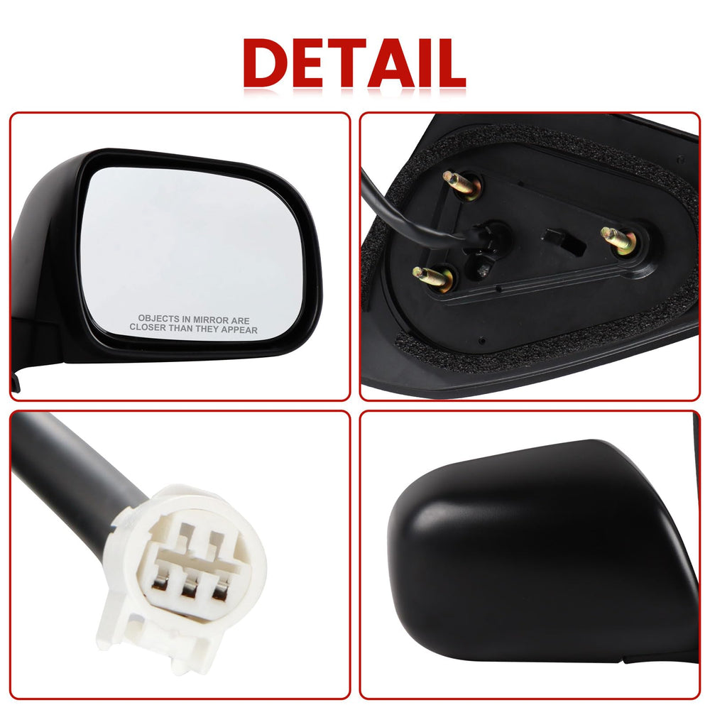 Hoiedt oe-style left-side mirror for Tacoma matches color and finish