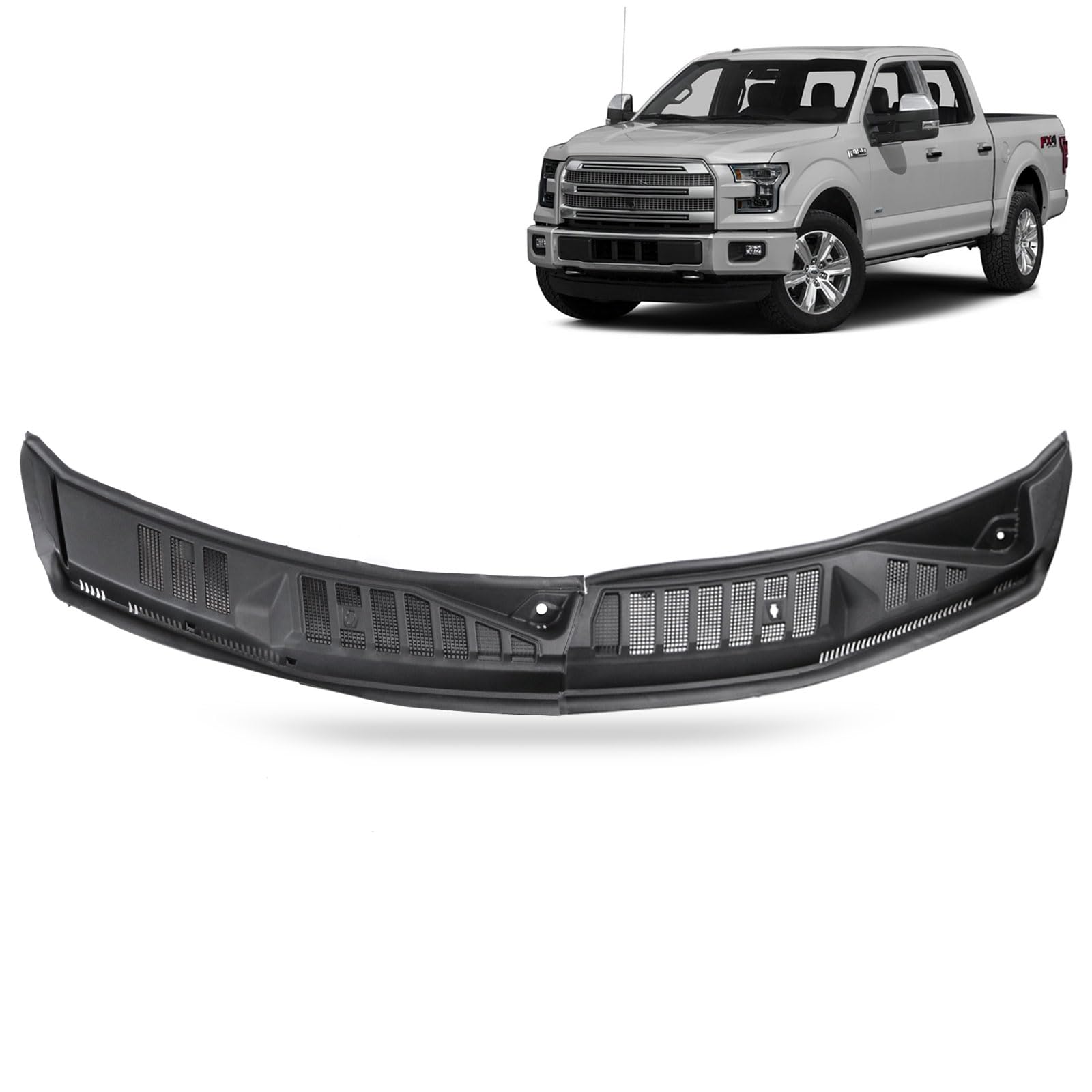 Hoiedt left windshield wiper cowl panel for Ford F-150 ensures precise fit