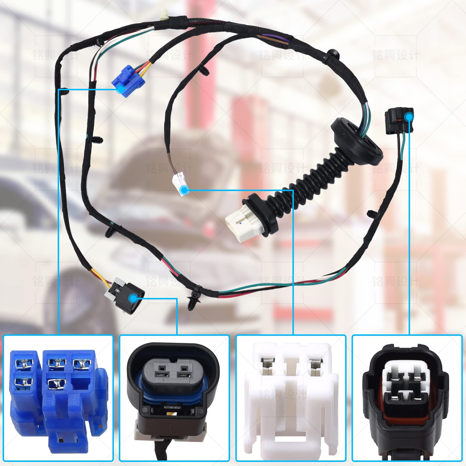 HOKZVIATMOTOELECS Dodge Ram 2004-2010 harness compatible with multiple Ram trucks.