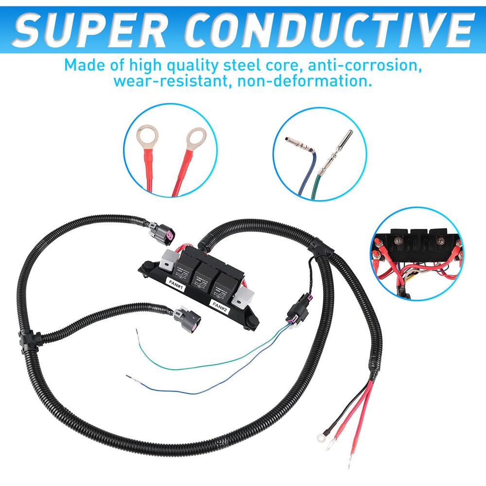 HOKZVIATMOTOELECS wiring kit connectors for quick connections and compatibility.