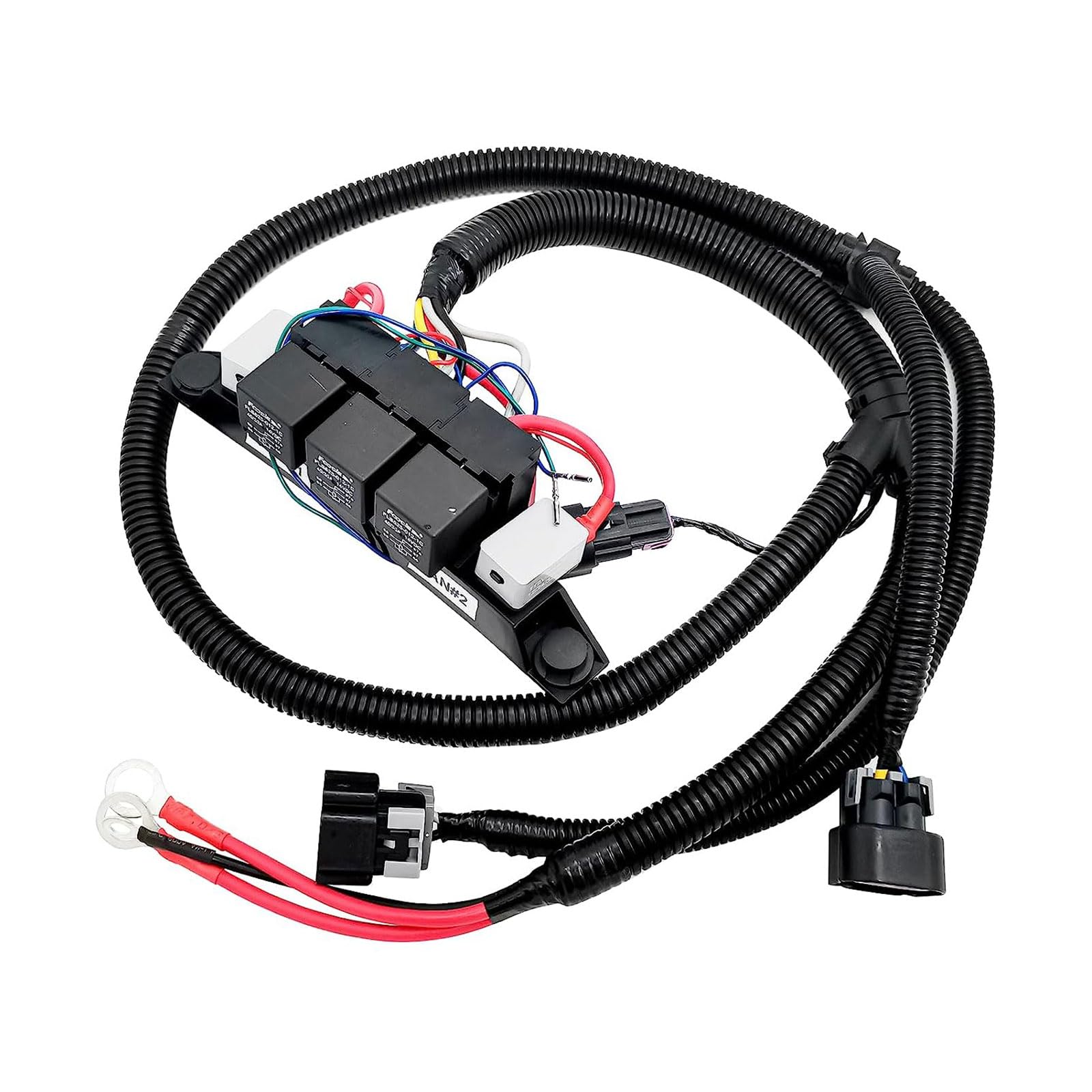 HOKZVIATMOTOELECS dual-speed fan control kit front view for precise cooling control.