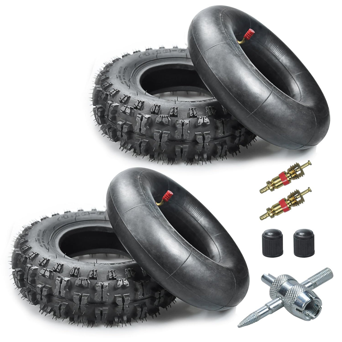 HOLATO 410-6 tire for lawns and gardens, ready for quick replacement.
