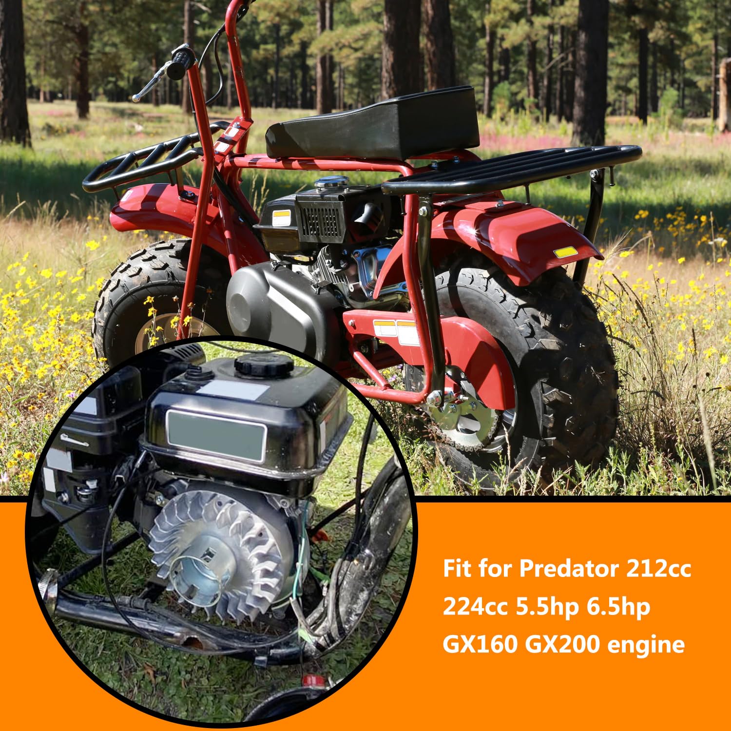 HOLATO flywheel for 224cc GX160 GX200 offers reliable spin-up