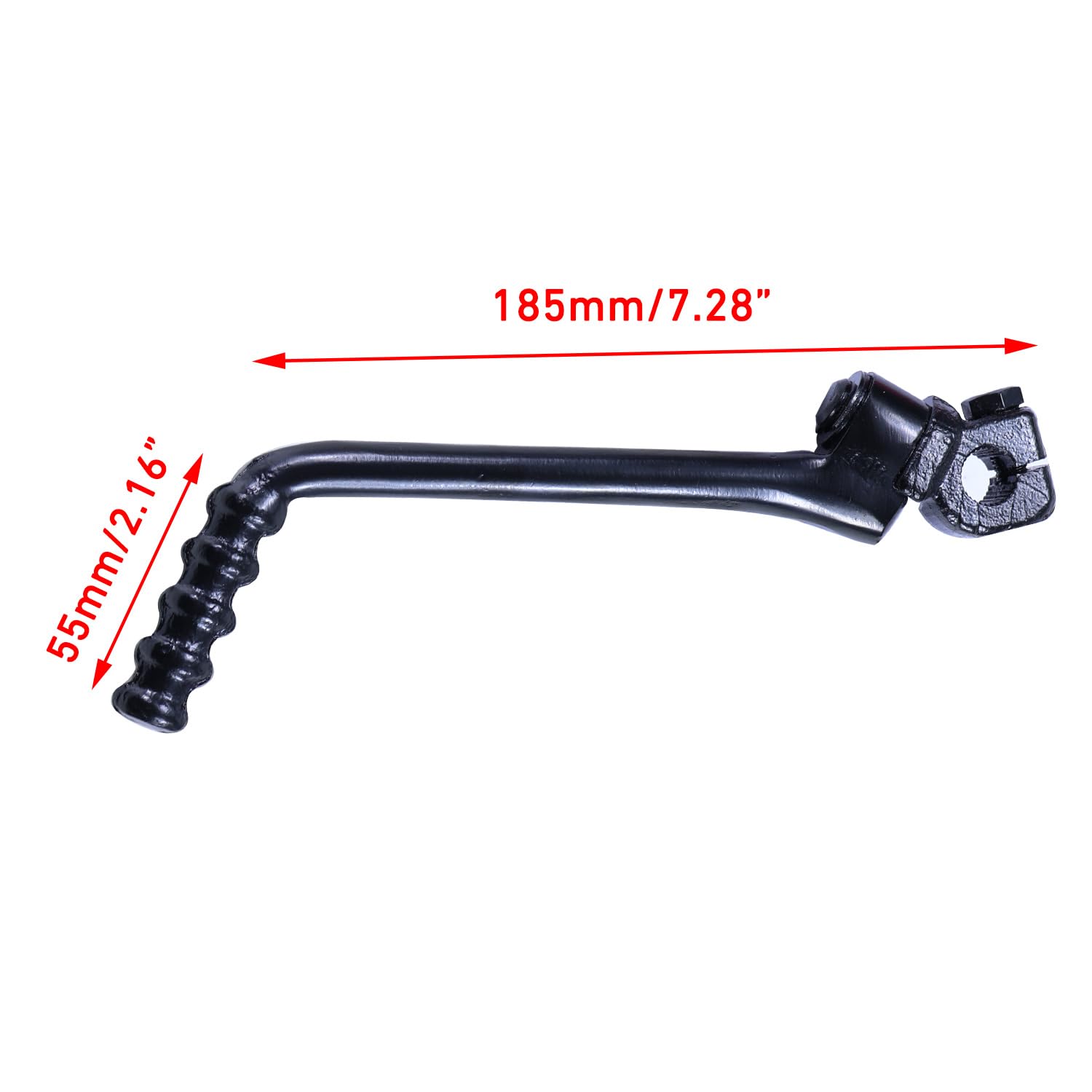 HOLATO 13mm kickstart lever on Apollo Z20 for consistent crank starts outdoors.