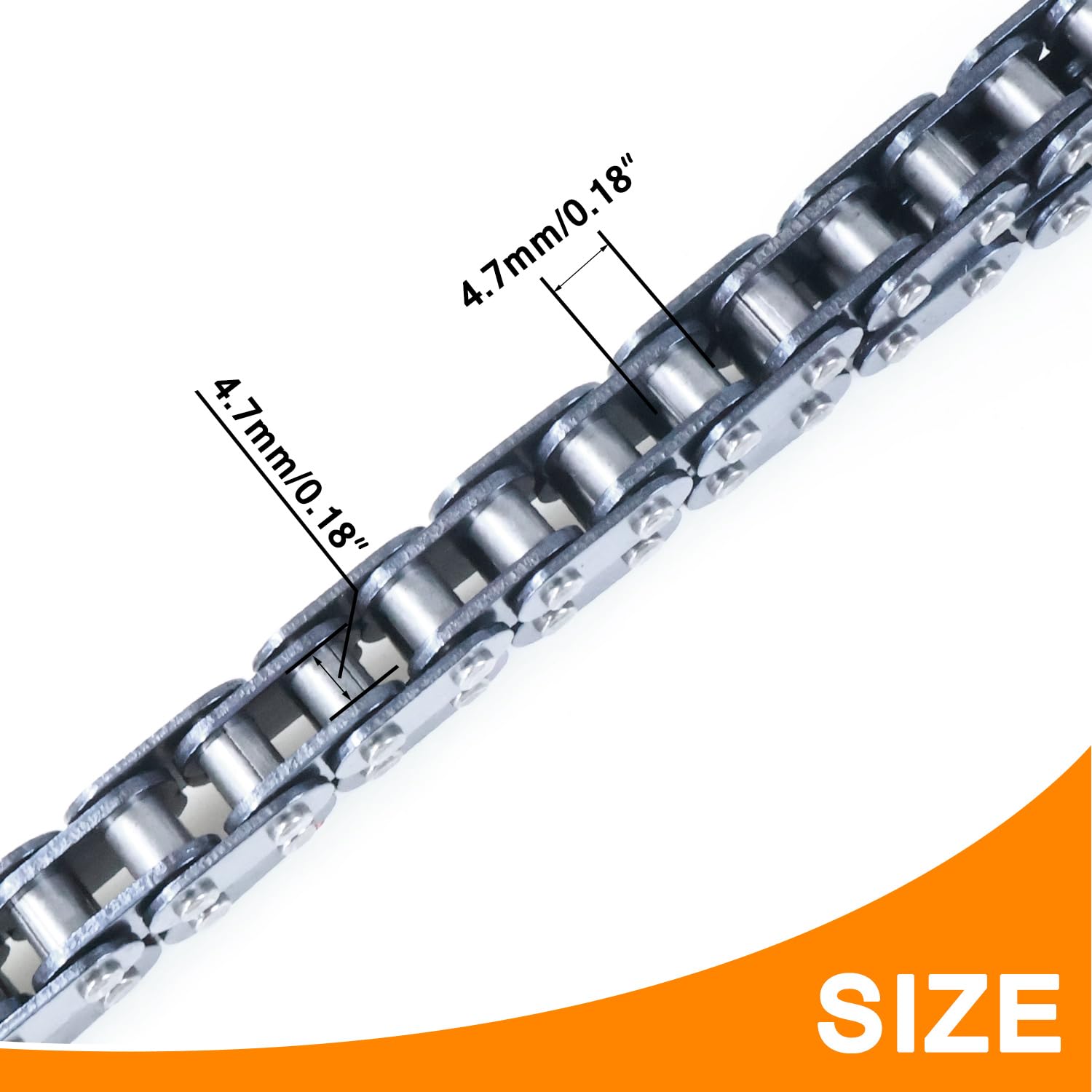 HOLATO T8F close-up of drive chain teeth showing wear resistance