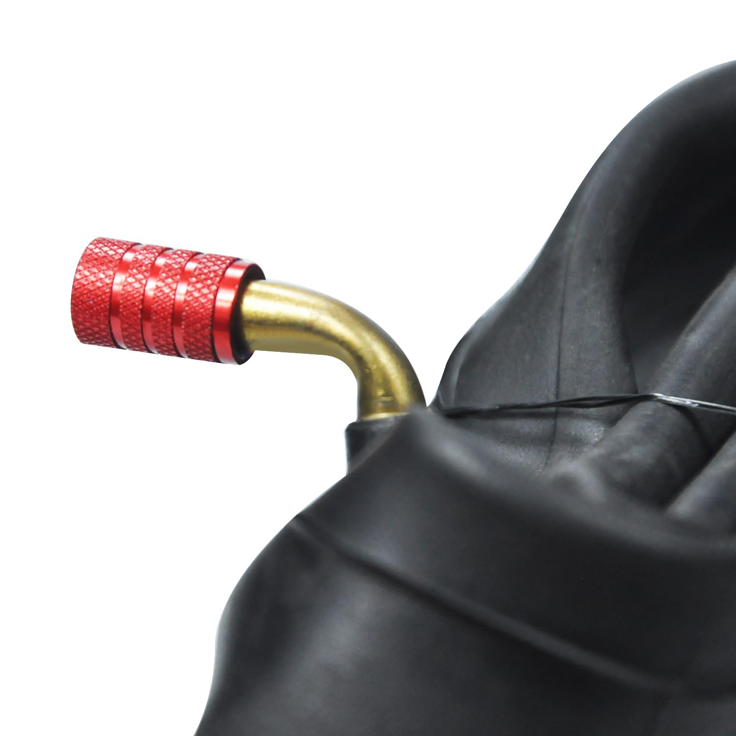 HOLATO black valve caps blend with rims and keep dust out.