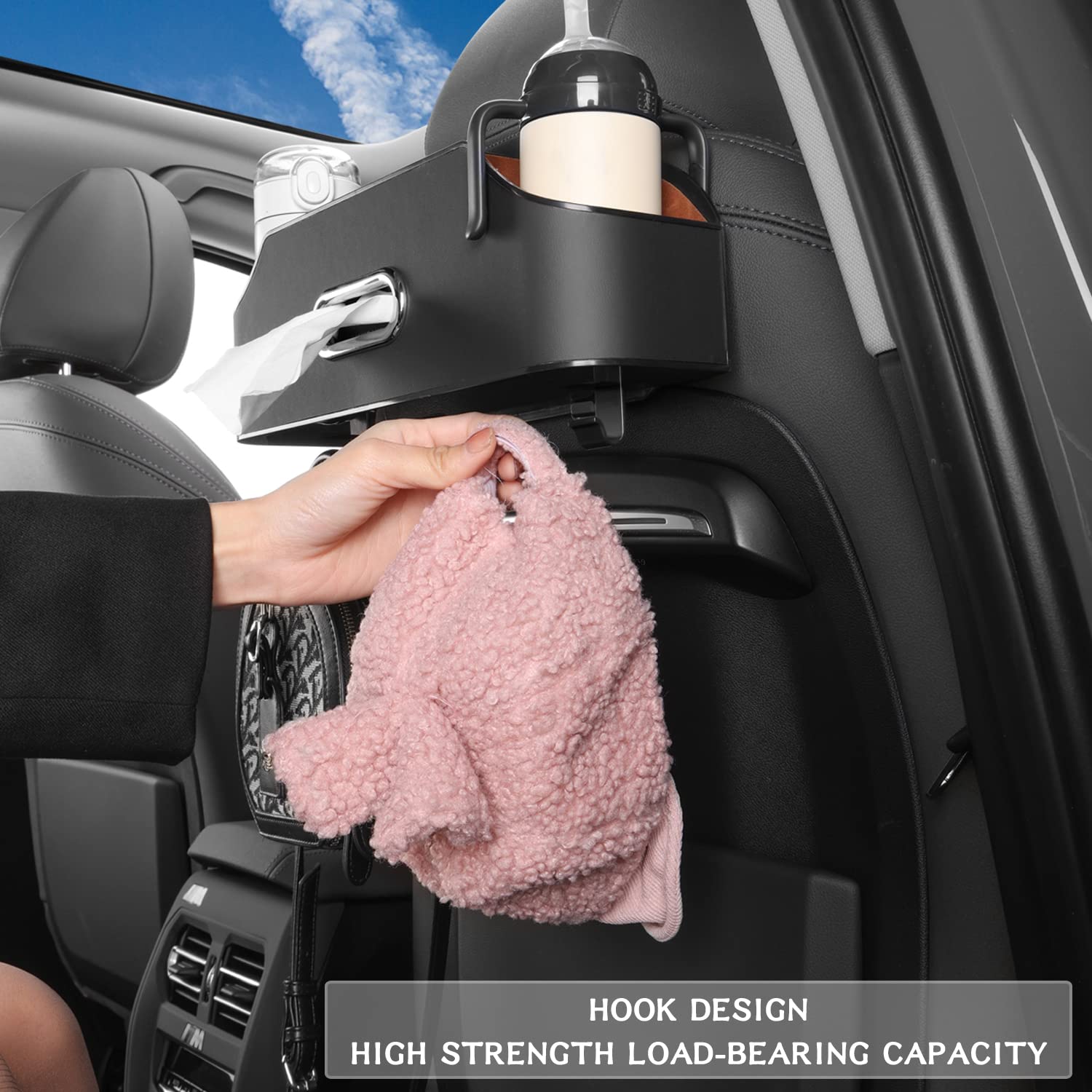 HOLDCY car back seat organizer is waterproof and easy to clean