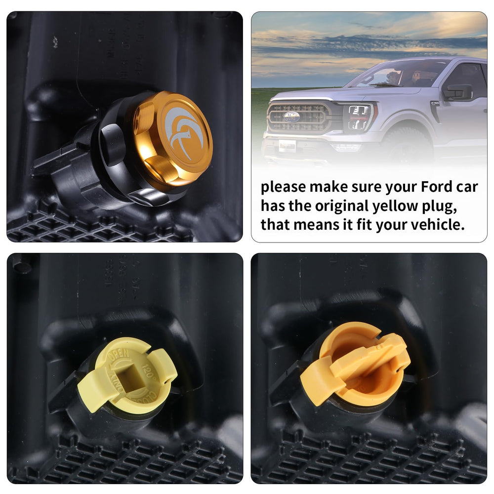 Holdly Raptor yellow drain plug close-up highlighting durable material and fit