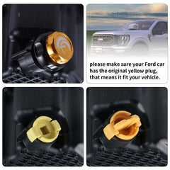 Holdly Raptor yellow drain plug close-up highlighting durable material and fit