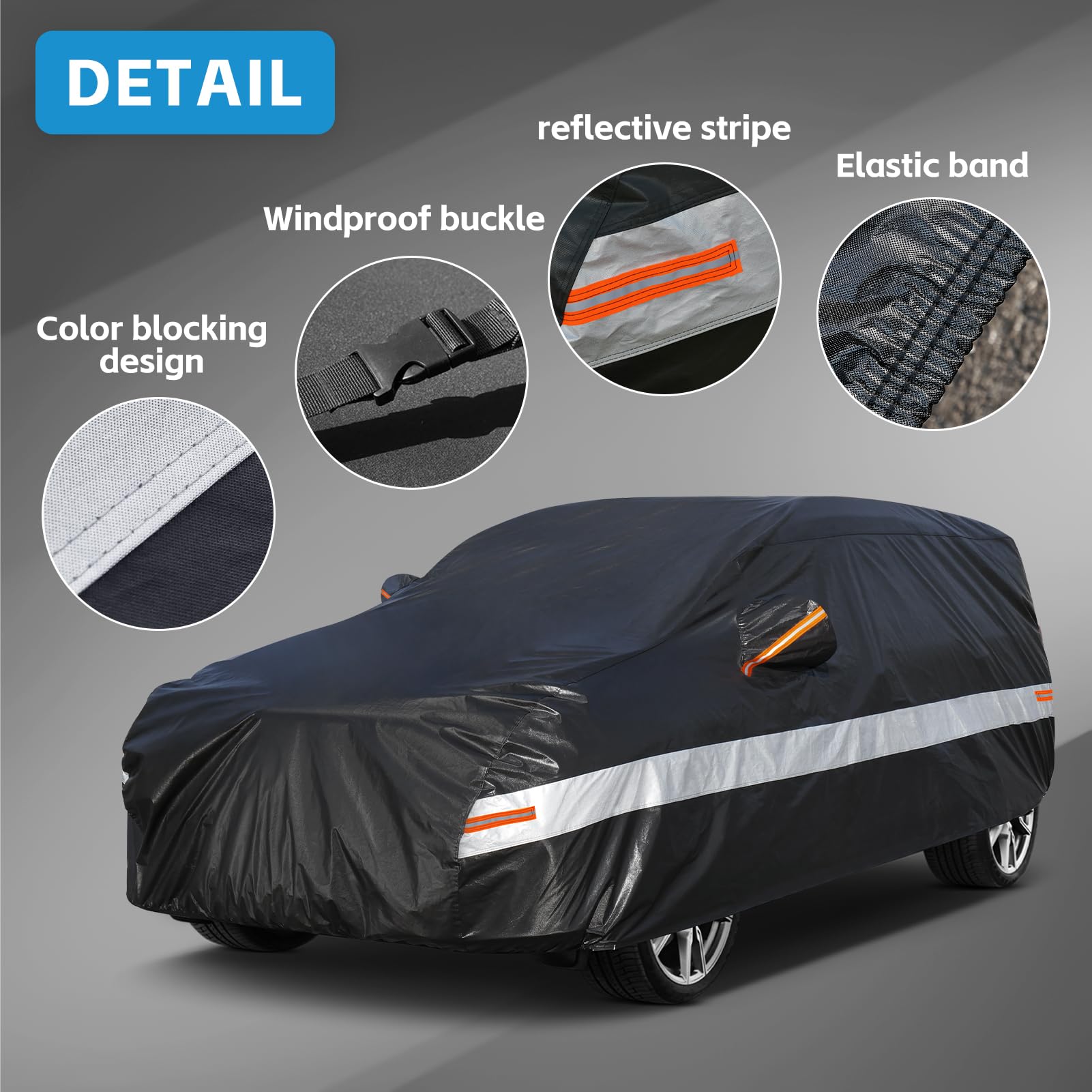 Holthly all-weather cover resists sun, snow, and rain for year-round use.