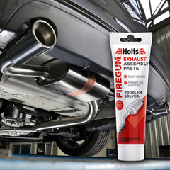 Holts Firegum 150g tube during application on engine components