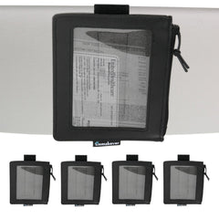 Homakover visor card holder with adjustable elastic band secures documents.