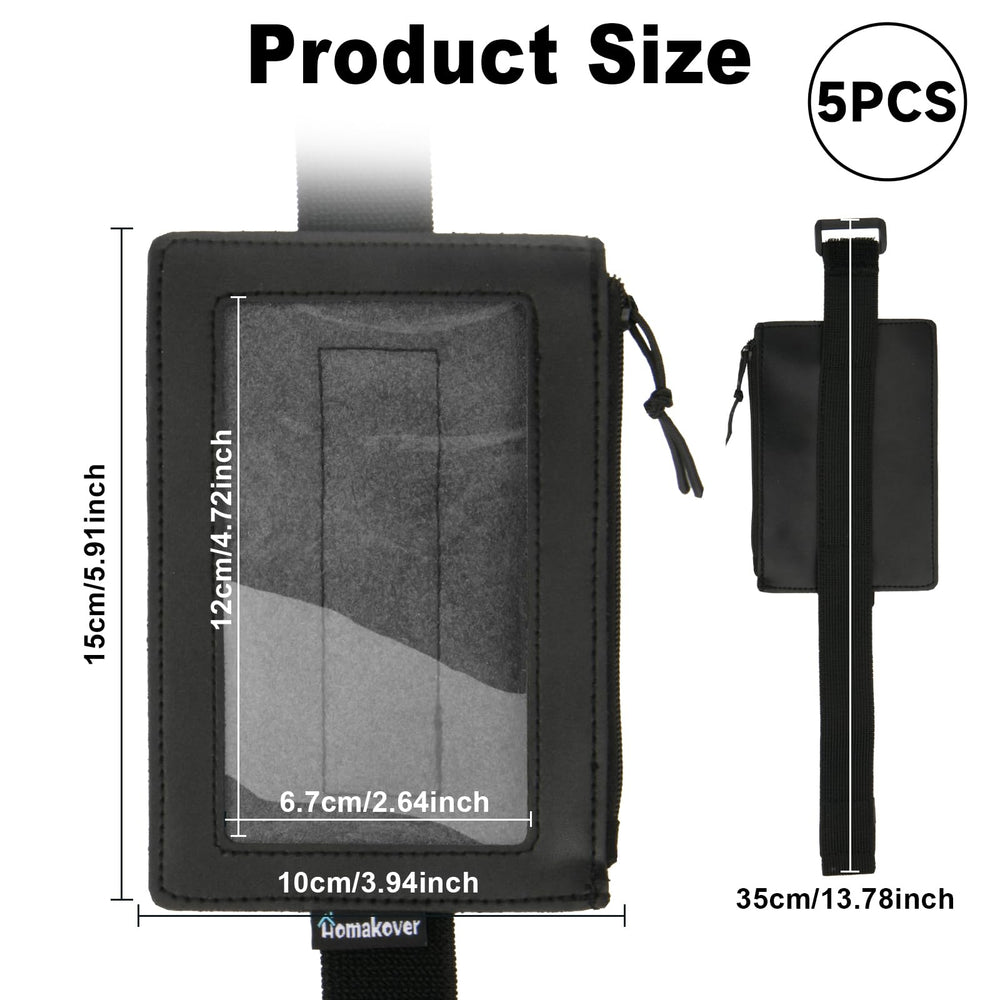 Homakover visor card holder side-opening enables quick document access.