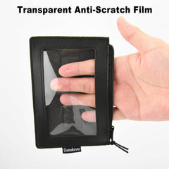 Homakover visor card holder slim design minimizes obstruction.