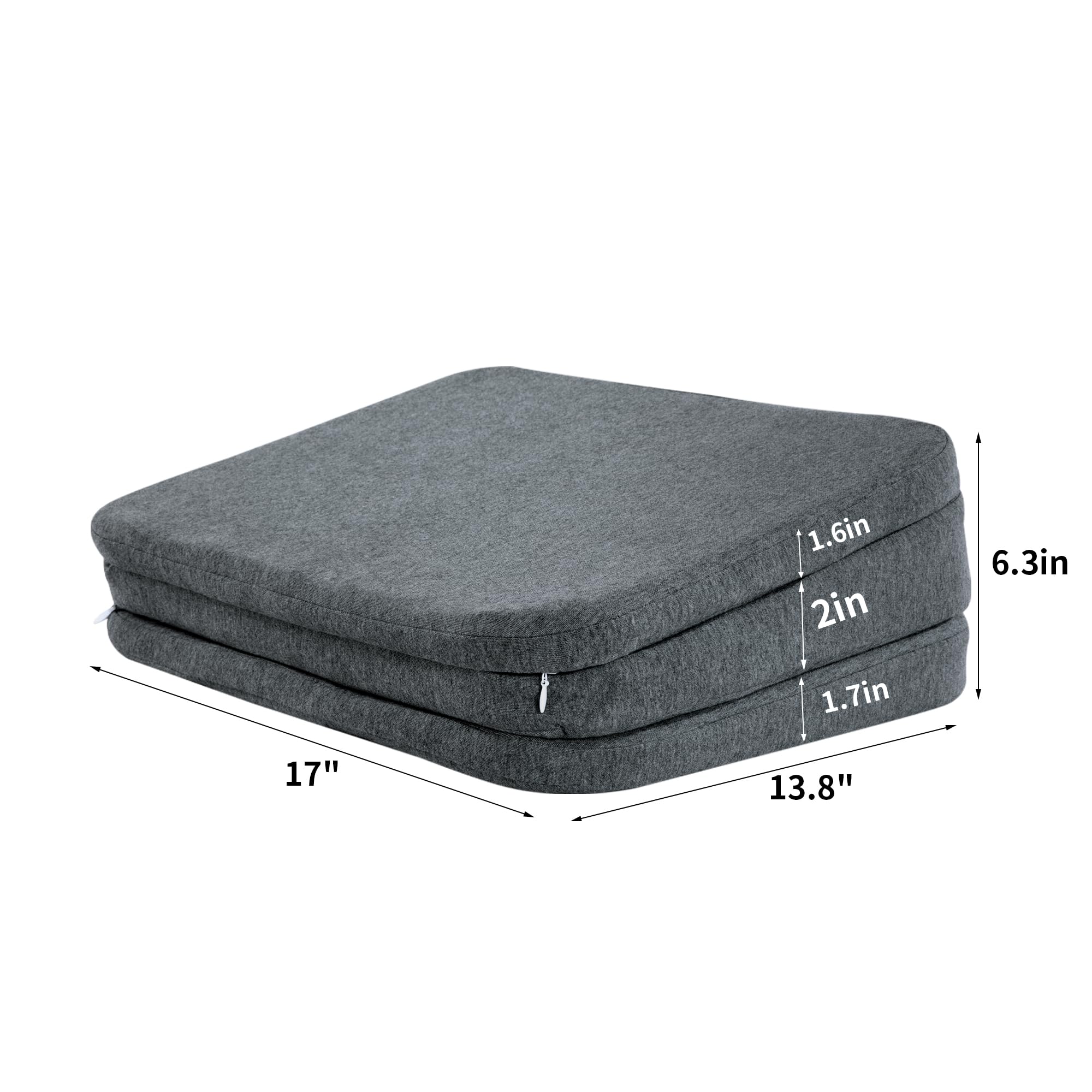 HOMBYS foam filling and breathable cotton fabric maintain shape and reduce heat on trips.