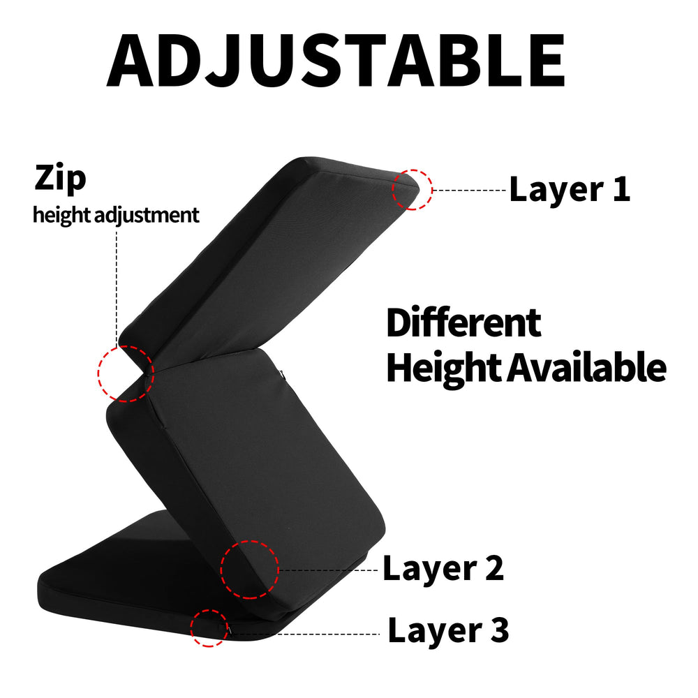 HOMBYS three height options close-up demonstrating height flexibility for drivers
