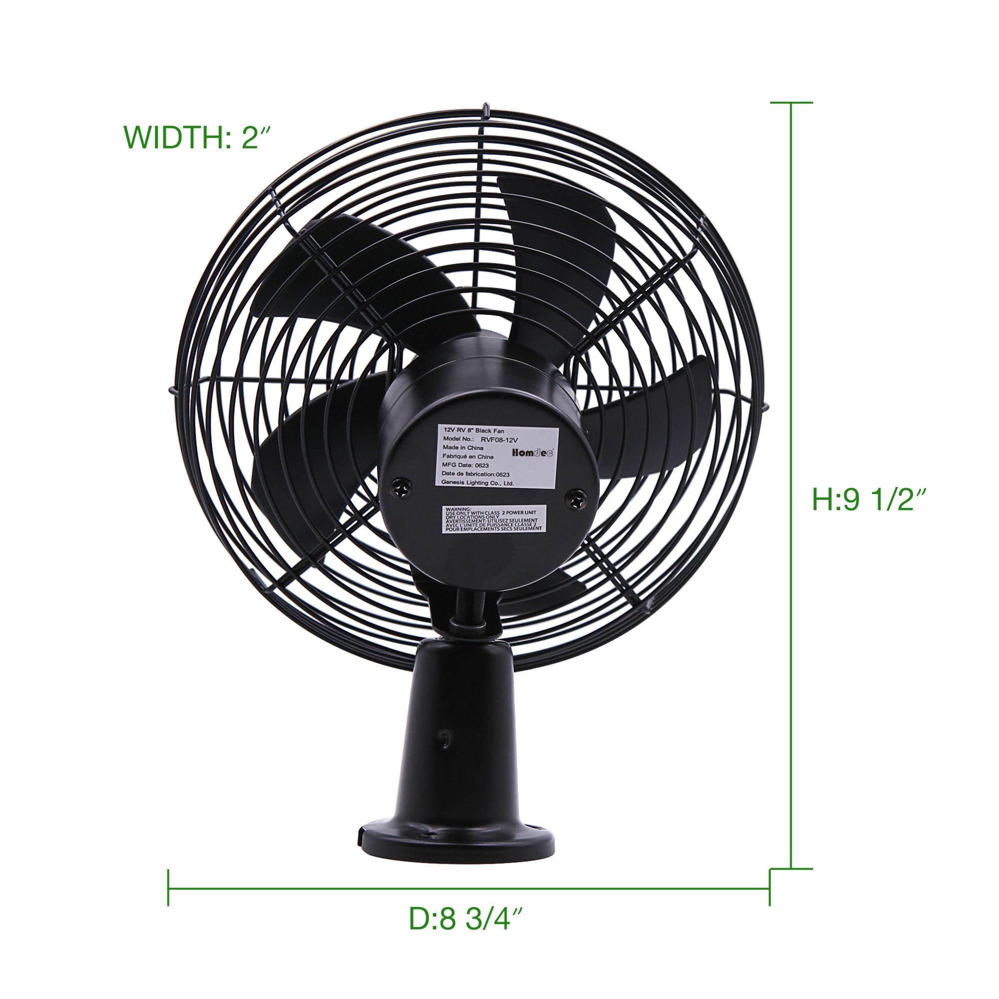 Homdec boosts air circulation and defogging in cabins.