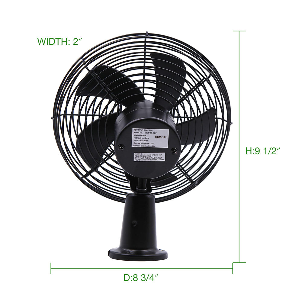 Homdec boosts air circulation and defogging in cabins.