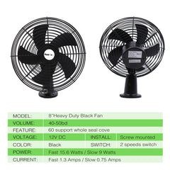 Homdec heavy-duty metal construction for durable vehicle cooling.