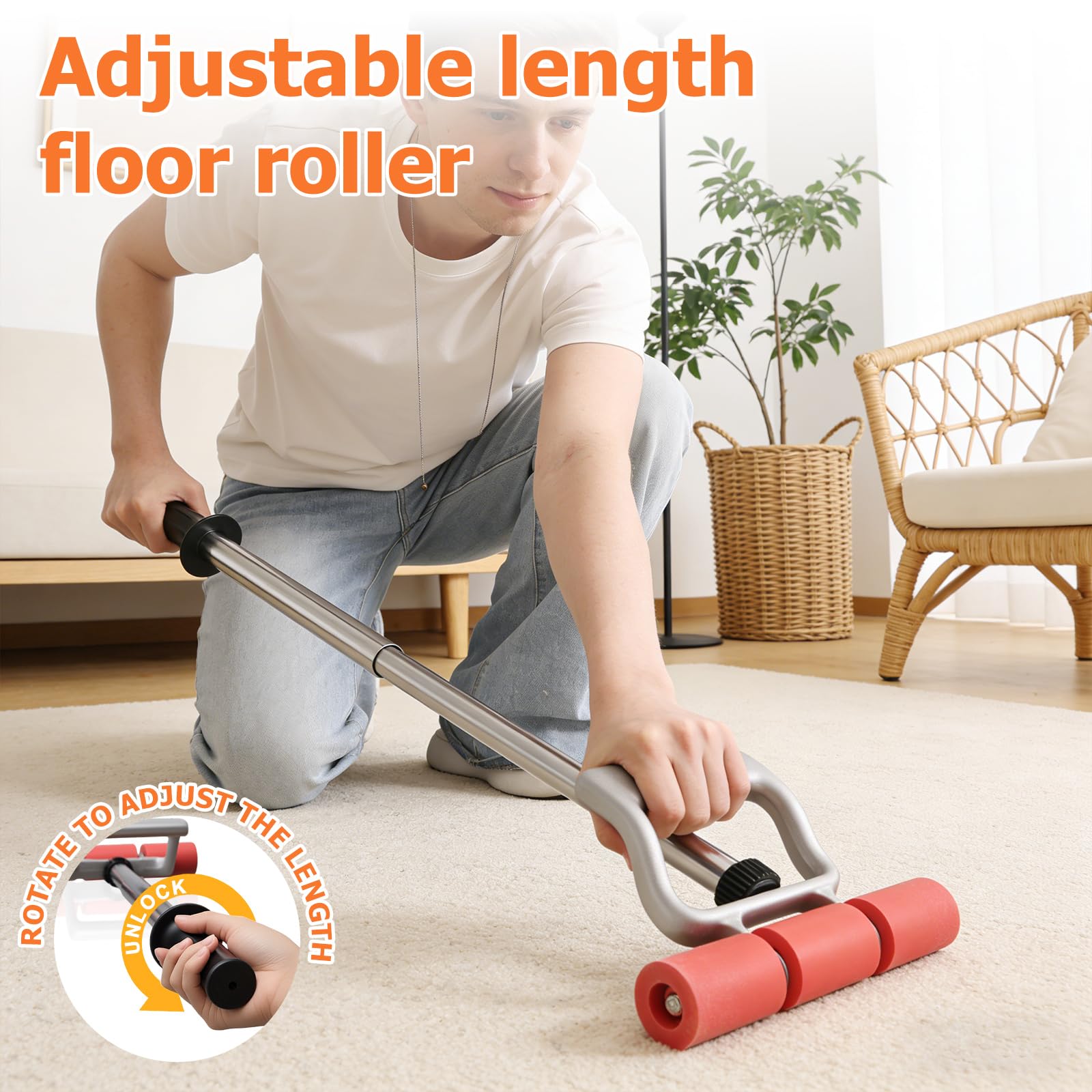 Home Right Rubber Roller safe for LVP and laminate installations