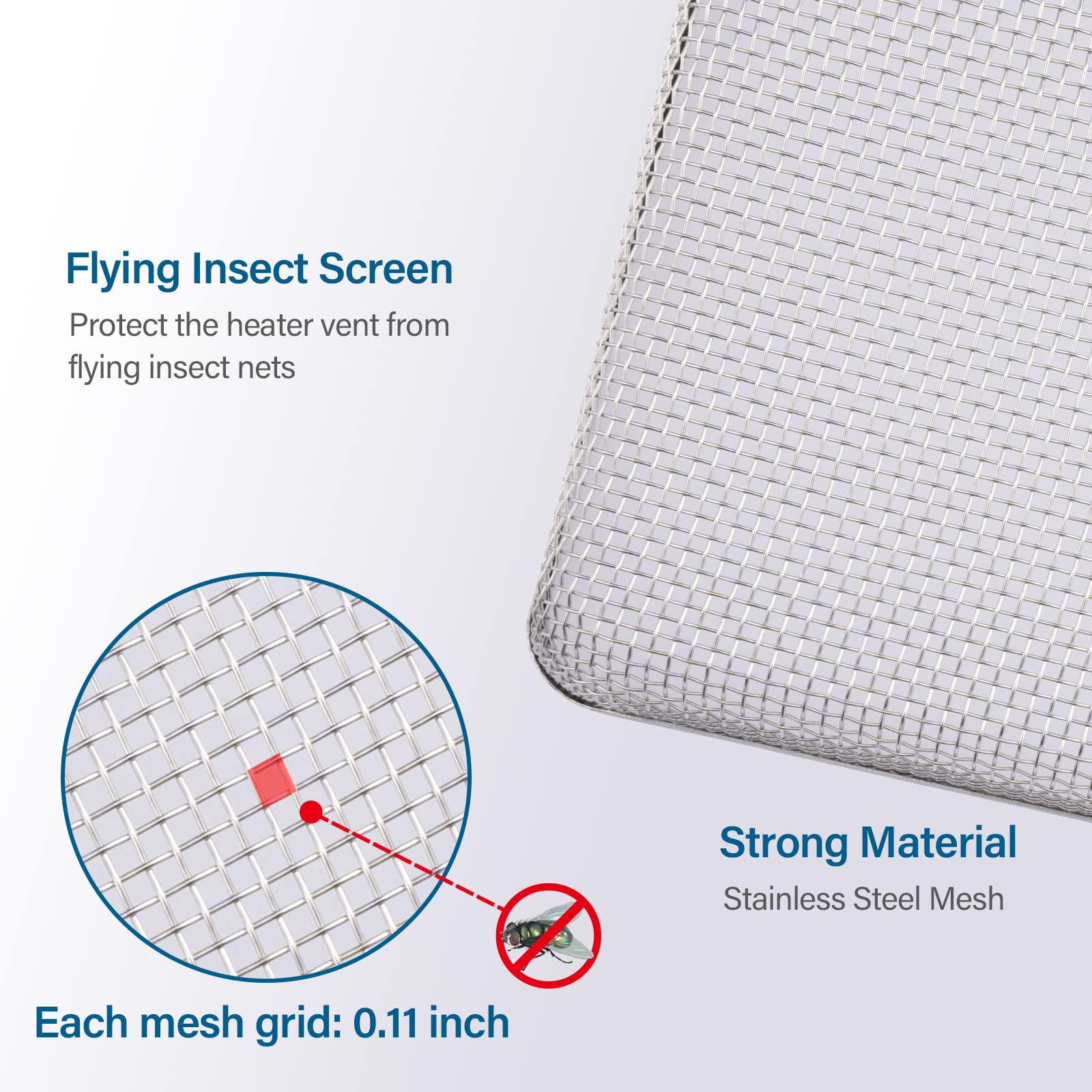 HOMEE breathable mesh vent cover enables airflow with insect-blocking mesh