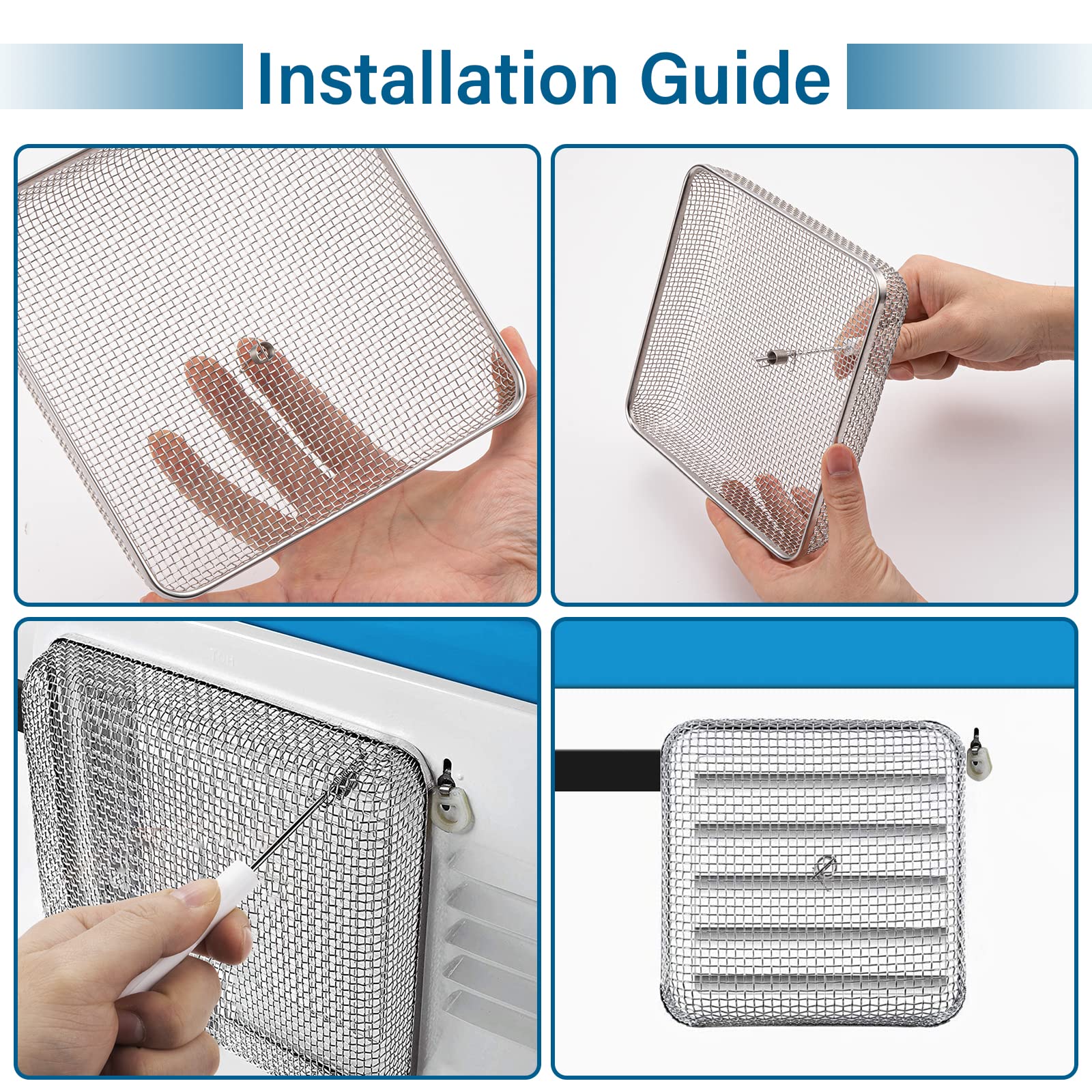 HOMEE durable stainless steel vent screen withstands outdoor use