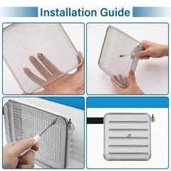HOMEE durable stainless steel vent screen withstands outdoor use