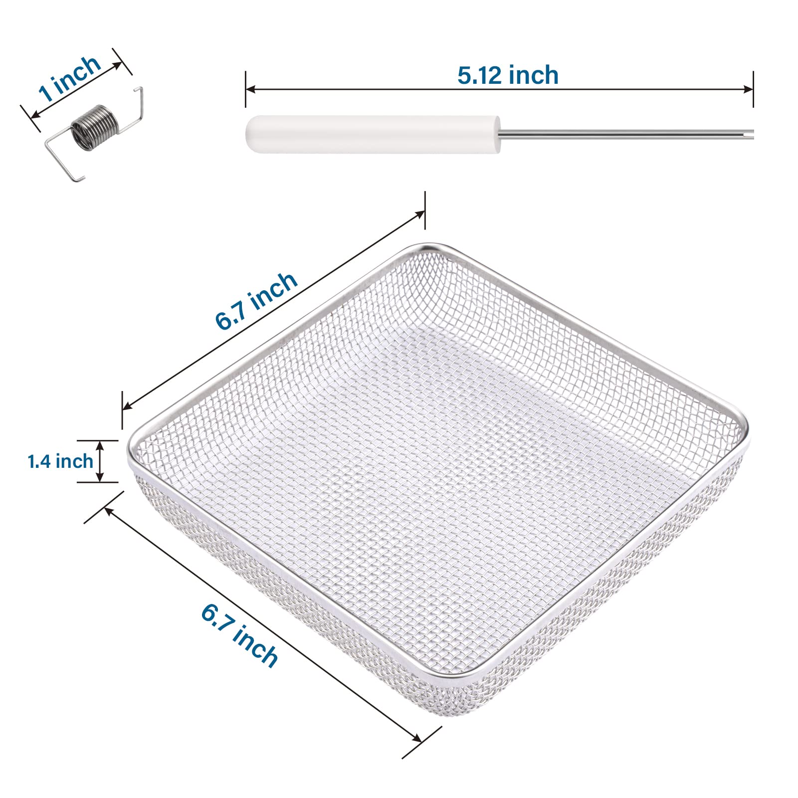 HOMEE RV furnace vent screen provides see-through ventilation and bug defense