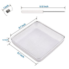 HOMEE RV furnace vent screen provides see-through ventilation and bug defense
